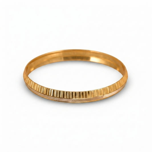 Premium Gold Plated Stainless Steel Kada for Men